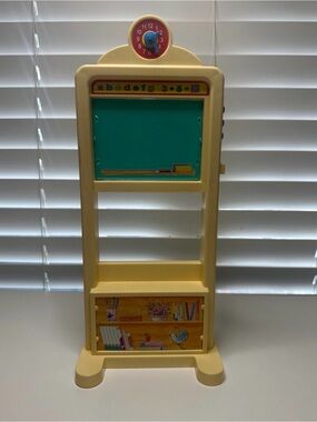 Vintage Barbie Doll School Chalkboard WORKING